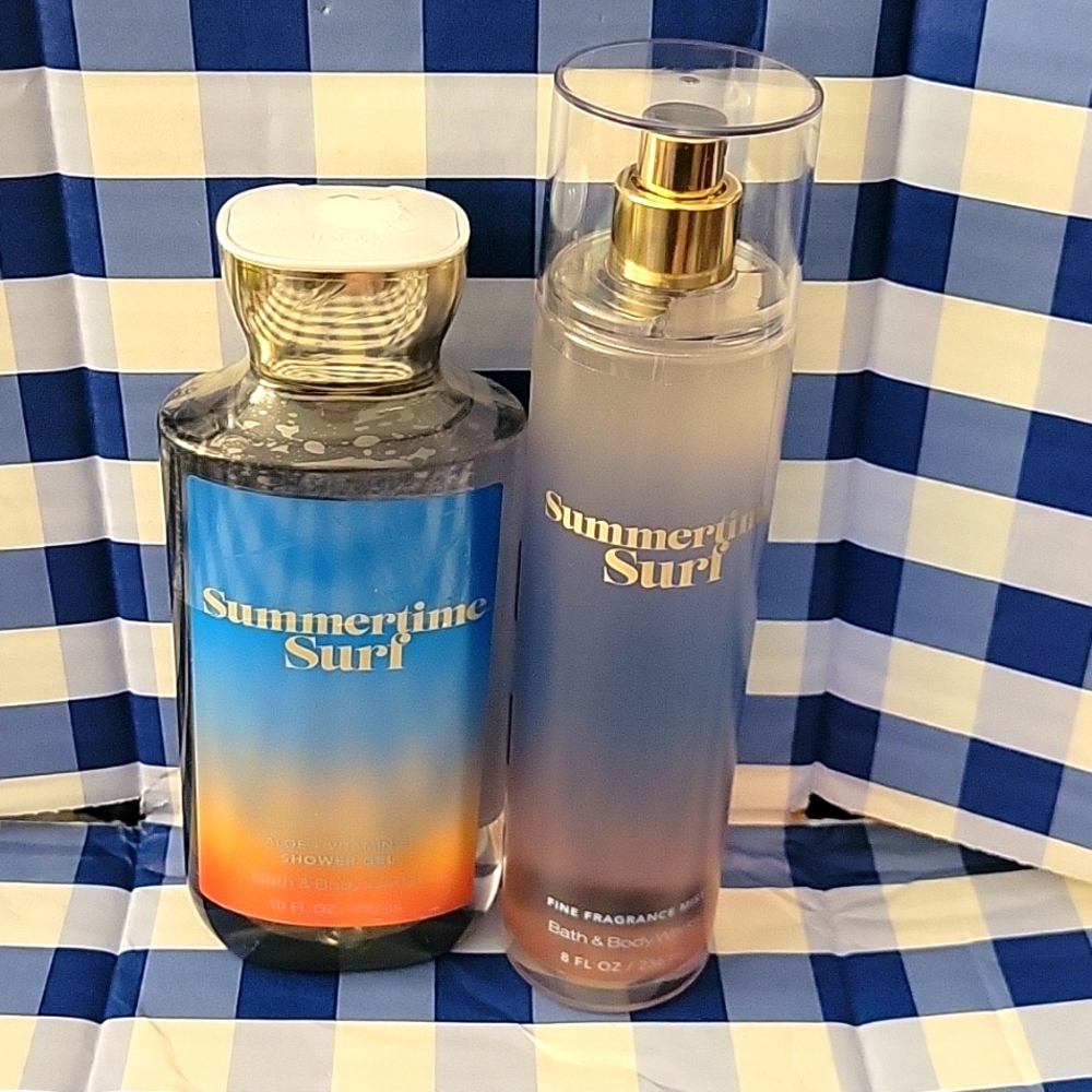 NEW Bath & Body Works Summertime Surf 2-piece set